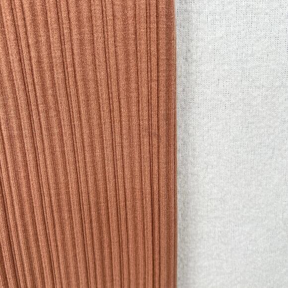 SONG OF STYLE Emmy Ribbed pant Women XXS Pink Peach Pull On Sweater Knit Stretch - Picture 13 of 16